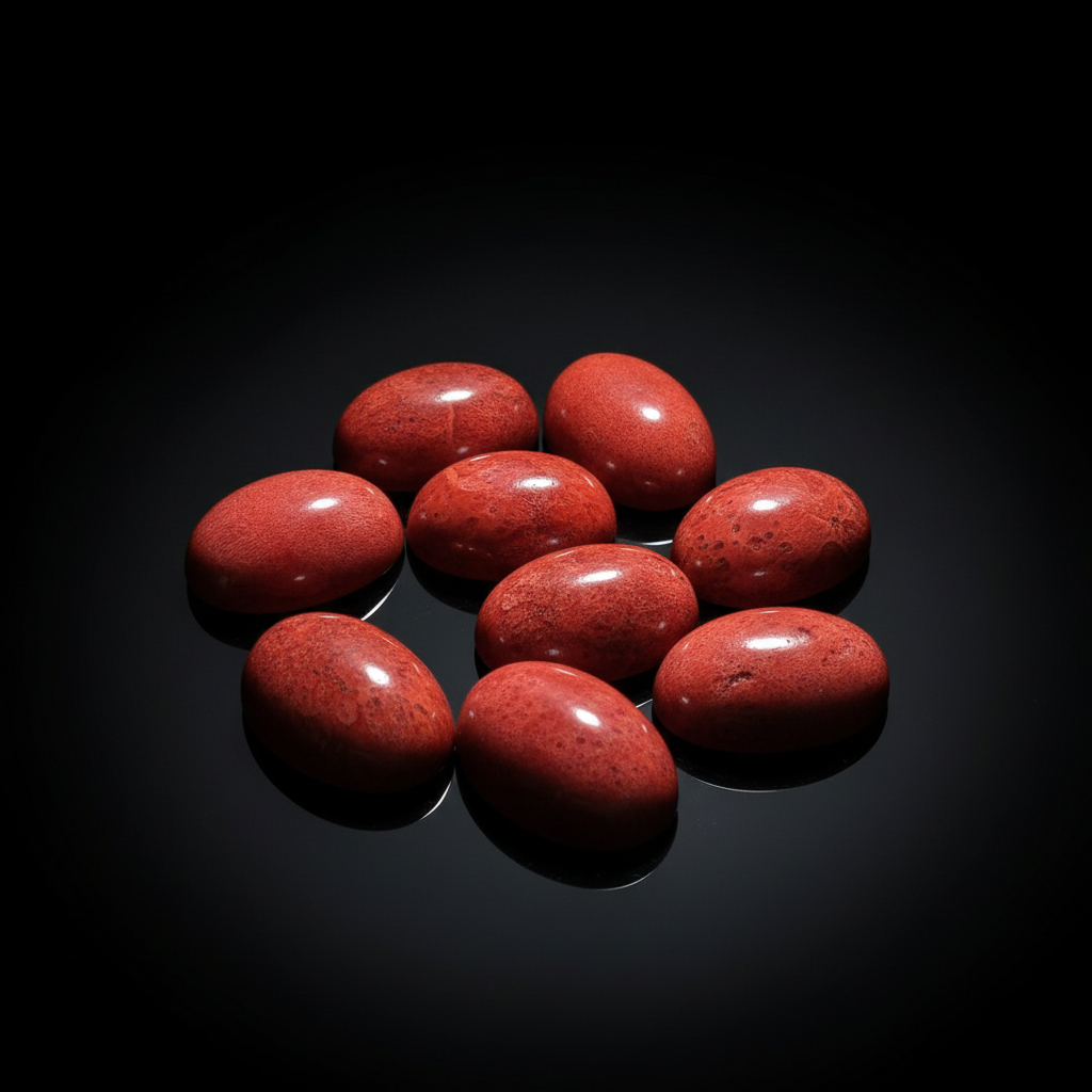 Batu Akik Natural Red Marjan Coral Asli Alam