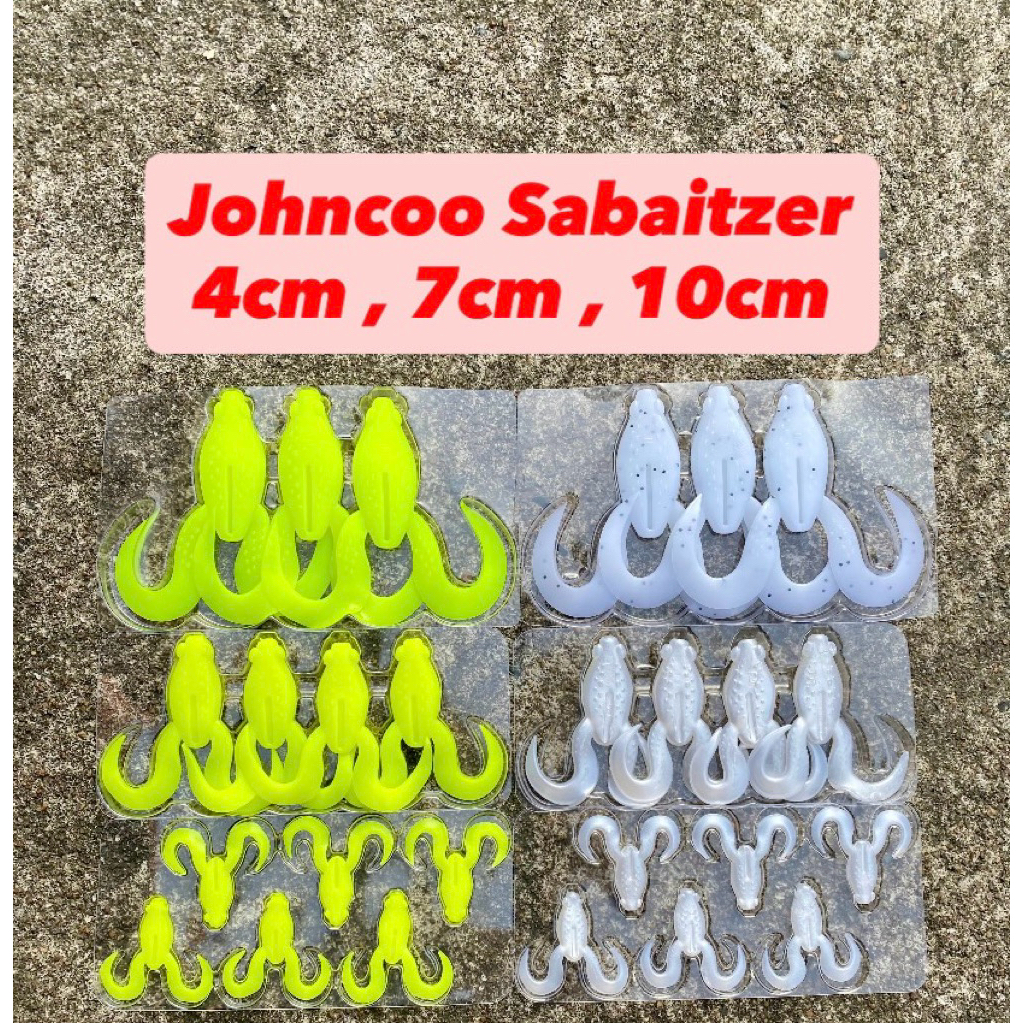 UMPAN SOFT LURE JOHNCOO SABAITZER 4cm 7cm 10cm