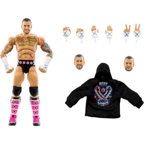 new Mattel WWE Ultimate Edition Action Figure & Accessories Set, CM Punk 6-inch Collectible