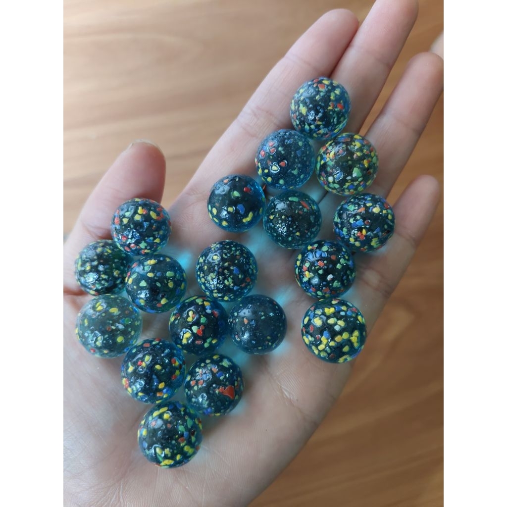 20pcs / 1.5cm / kelereng mainan / kelereng lucu / kelereng unik / kelereng viral