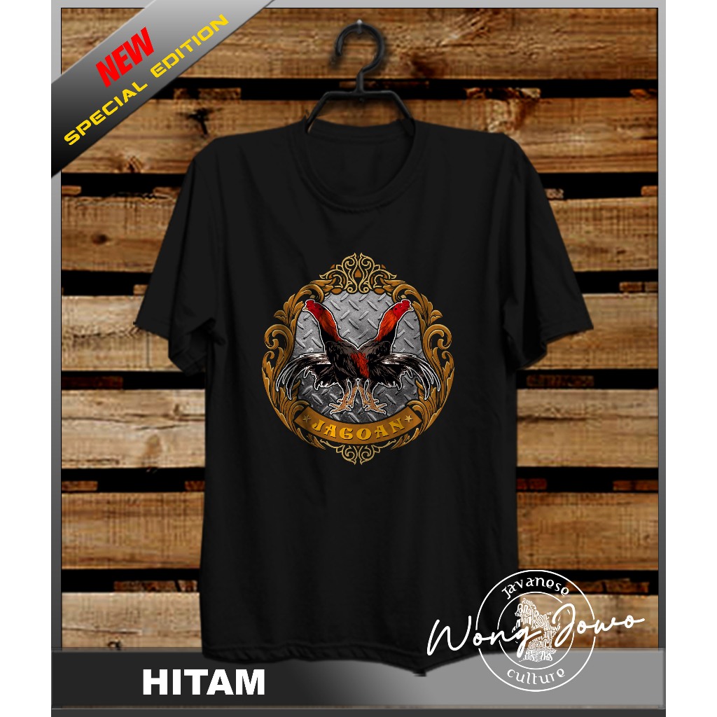KAOS AYAM JAGO BANGKOK 2 JAGOAN WARNA HITAM