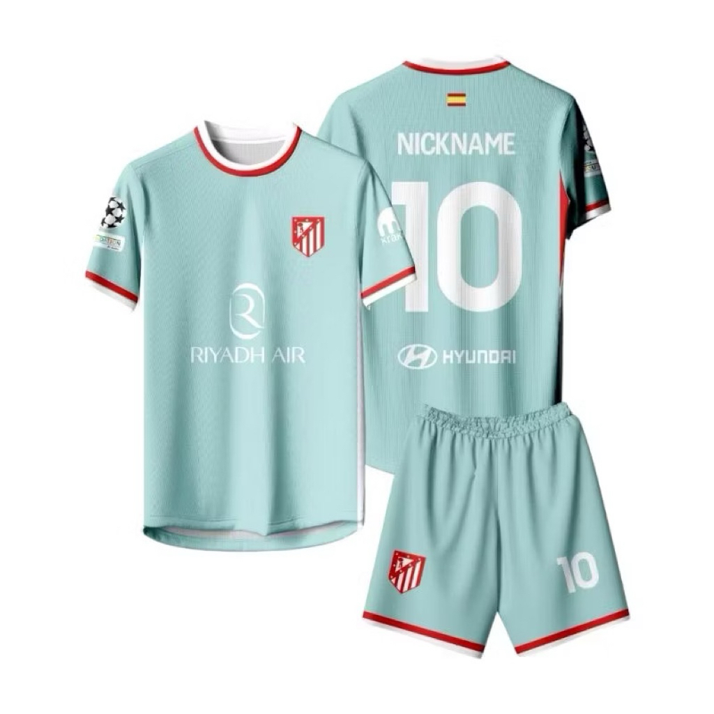 Jersey Atletico Madrid Away 2025 Free Nama Dan Nomor Punggung