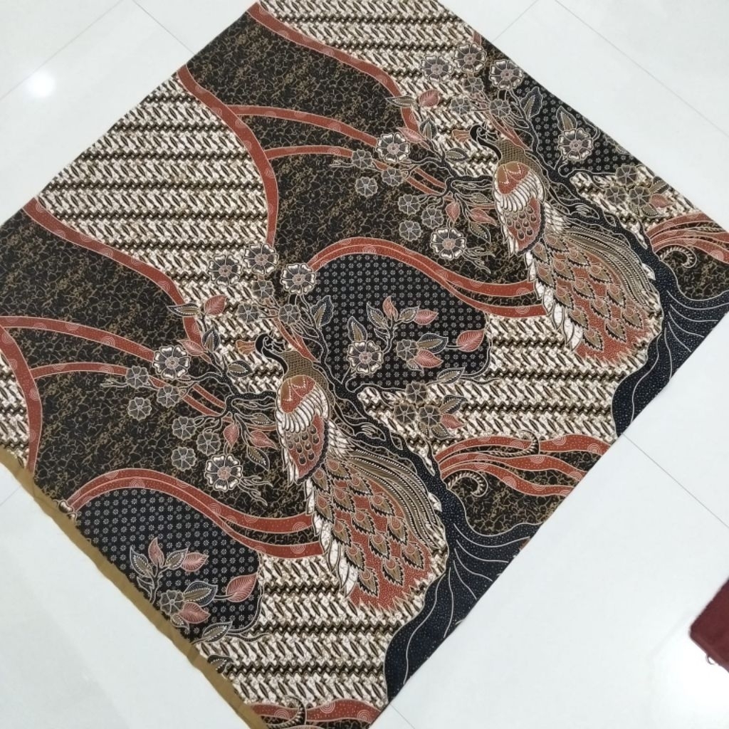 Kain Batik Katun Premium Motif Burung Merak