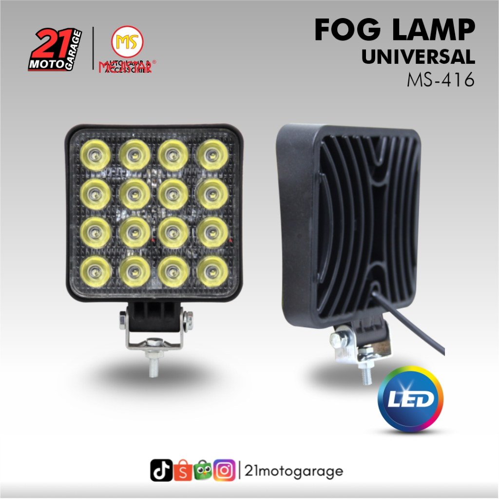 DNY FOG LAMP LAMPU KABUT LED MOBIL UNIVERSAL MS416