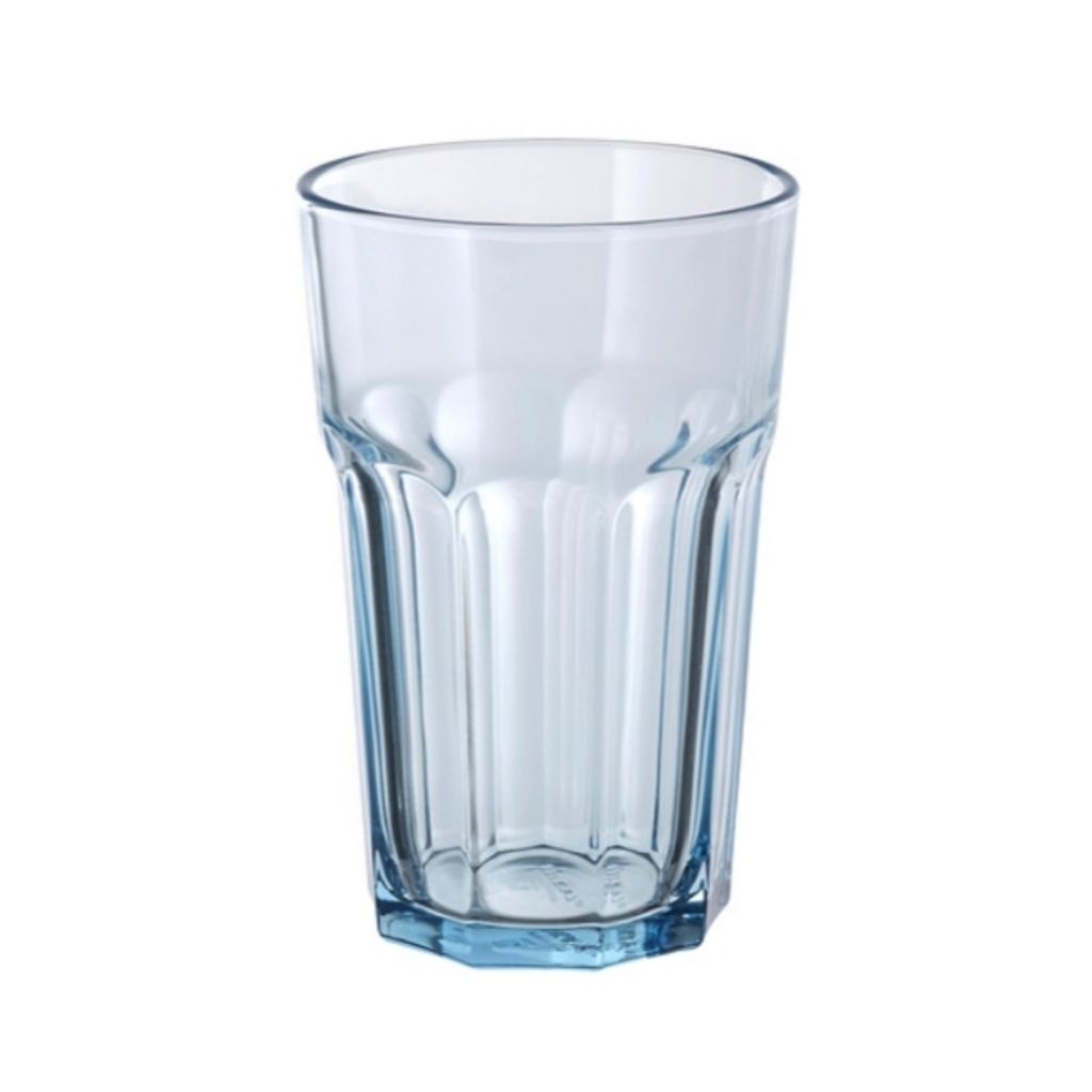 {Ik.EA} Pokal Gelas Bahan Kaca Tempered Warna Biru Muda / Ungu Terang / Merah Muda 35 cl