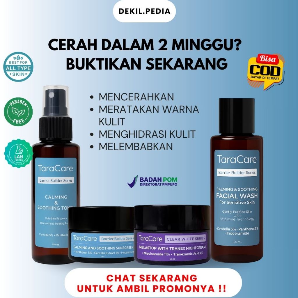 TaraCare Whitening Series untuk kulit kusam & noda hitam