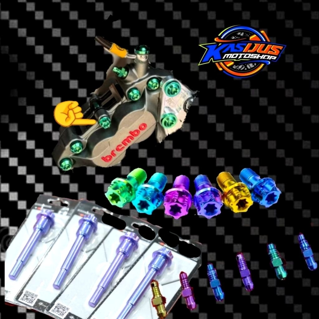 tojosan kampas rem Brembo 4 piston titanium tojosan kaliper brembo