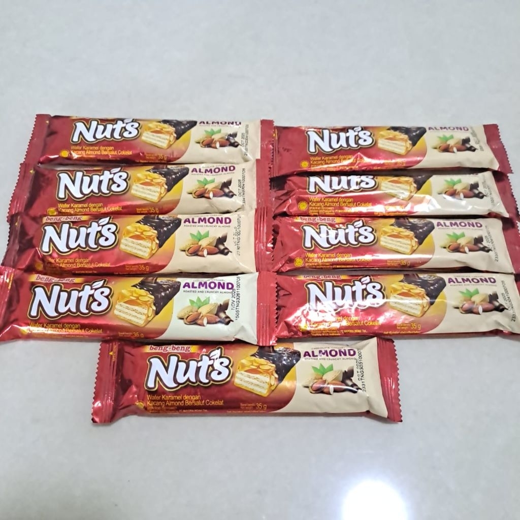 Beng - Beng Nuts Almond / Wafer Beng - Beng (Exp Pendek)