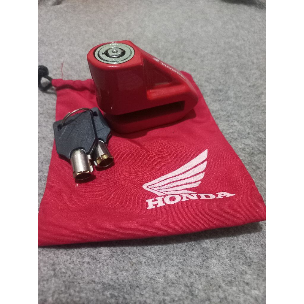 kunci ganda motor gembok cakram disc lock gembok ori honda kunci ori honda