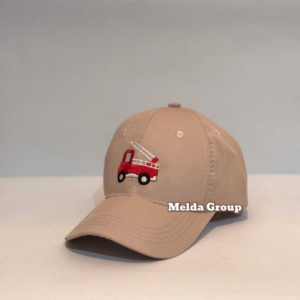 Topi Anak-Anak Kekinian Bordir Fire Truk High Quality Premium Bisa cod