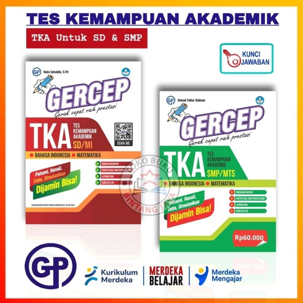 Gercep Buku TKA SD/MI Tahun 2025/2026 - Gercep Buku TKA SMP/MTs Tahun 2025/2026