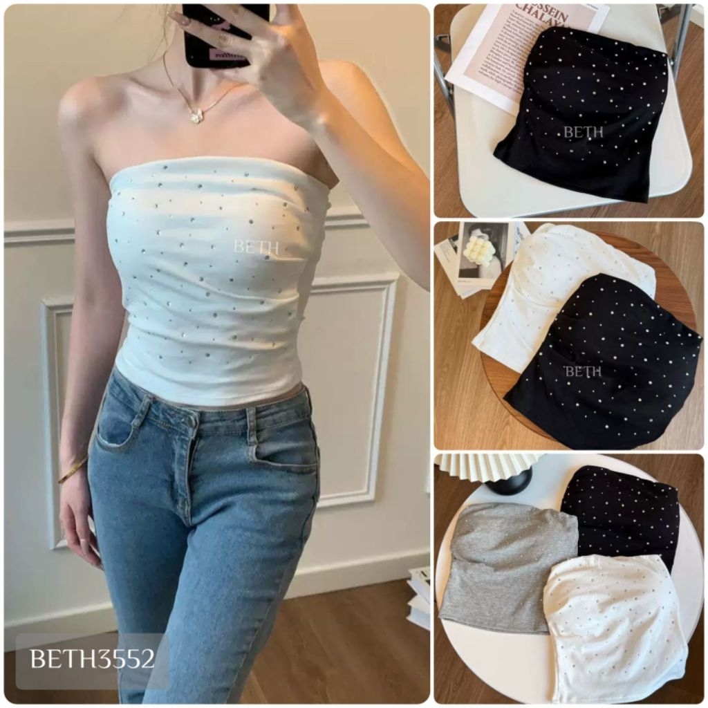 Tube Top Cup Bra Import Premium//Bra Premium//Tube Bra//Bra Import//Bra Payet//Bra Motif Bling Bling