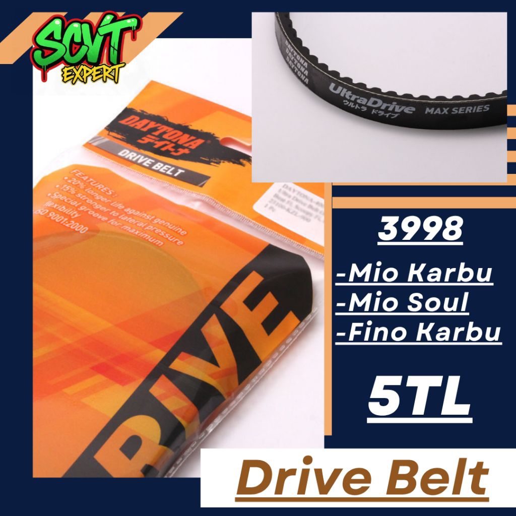 V-Belt Daytona 3998 Mio Karbu,Mio Soul, Fino Karbu