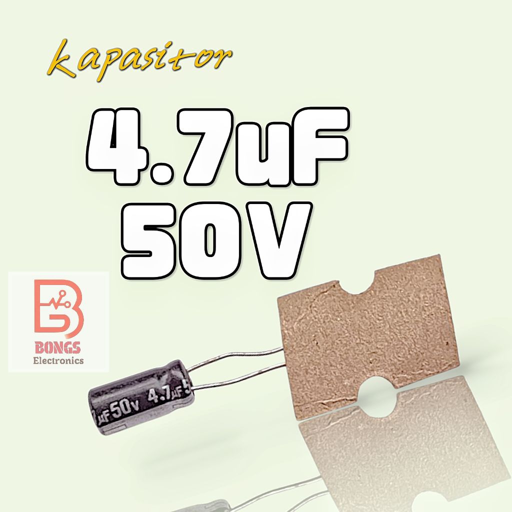 4.7uF 50V Kapasitor Polar Panasonic 105°