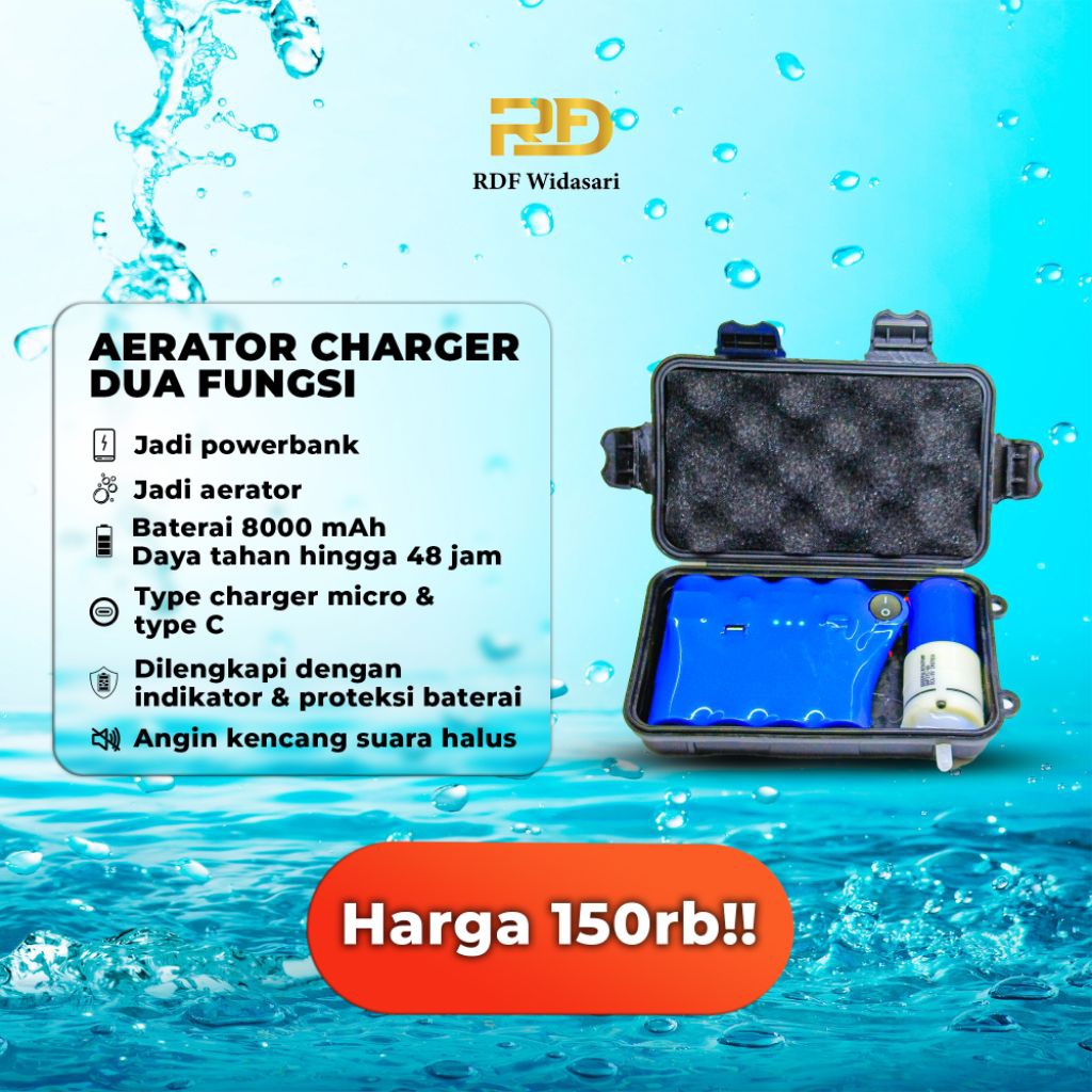 Aerator Baterai Charger Bisa Dijadikan Powerbank