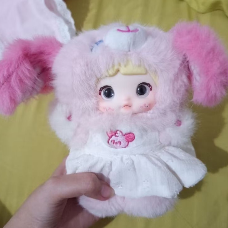 Ready Nommi v5 Puppy Diary Marshmallow Woof Pink Ganci Plush Plushie Doll Boneka HiToy BB Blindbox S