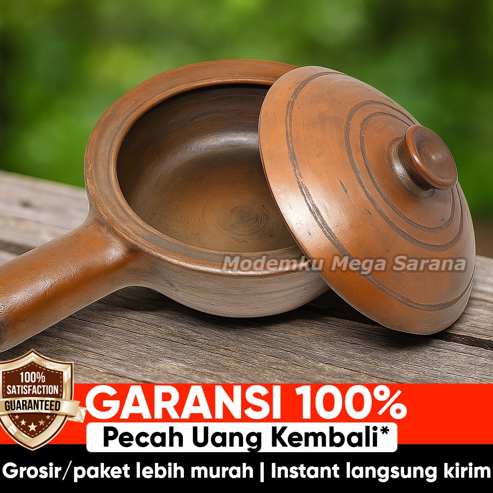 Gerabahku Jogja | Claypot Gagang Garit Tanah Liat Gerabah Tahan Panas Panci Nabe Hotplate Jepang Kor