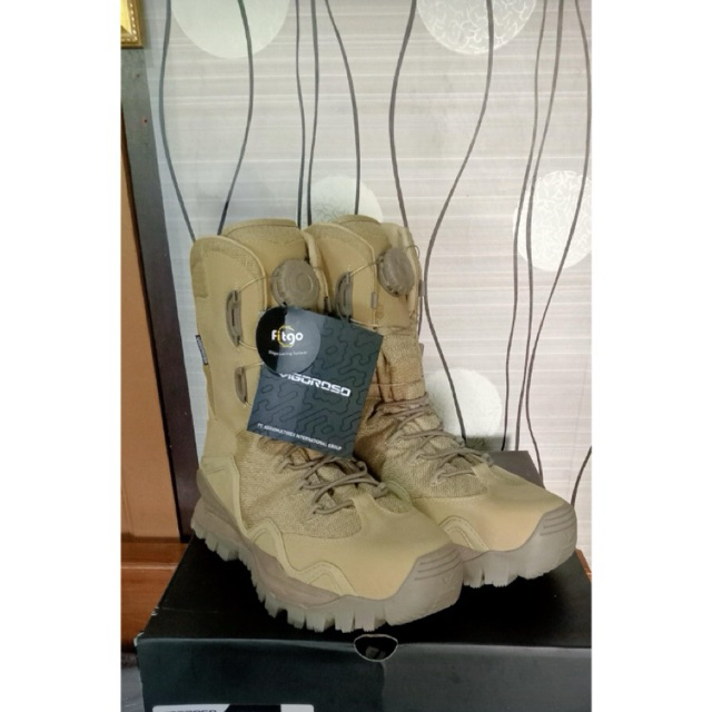 Sepatu pdl Vigoroso gurun tali putar sepatu pdl