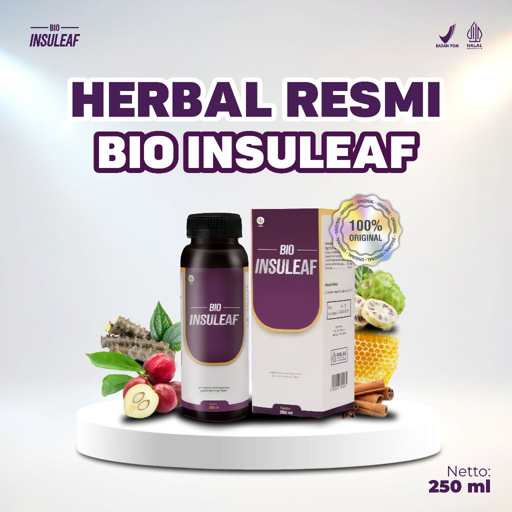 Bio Insuleaf 5 Box Meringankan Masalah Kencing Manis Diabetes Kontrol Gula Darah Kolestrol Insulin