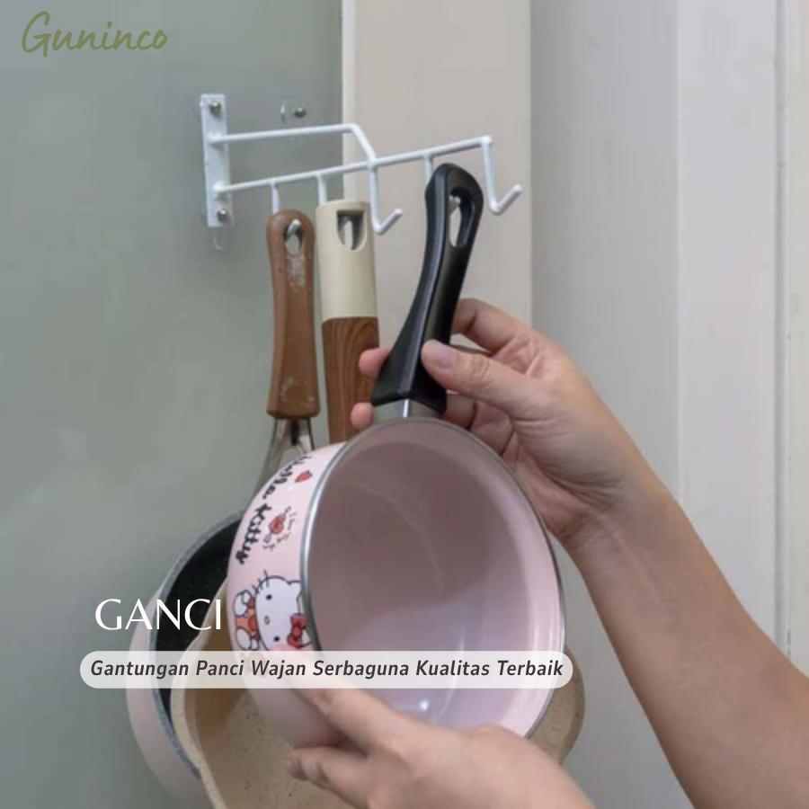 LCI Rak Gantungan Panci & Wajan Dinding Guninco / Rak Gantung Wajan Penggorengan Ganci