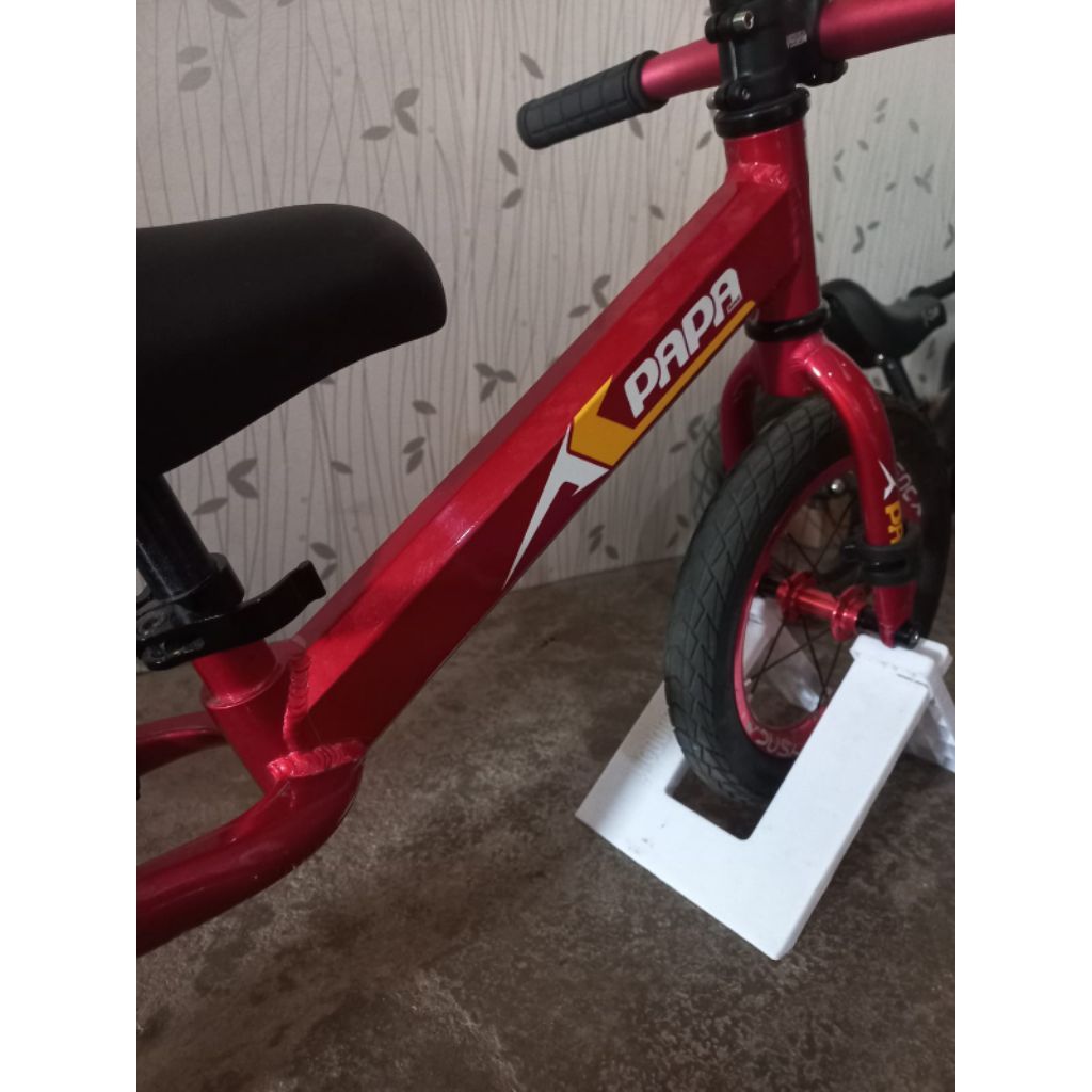 [PAPA BIKE] SECOND PUSHBIKE RUNNER PRO FULLBIKE RED METALIC