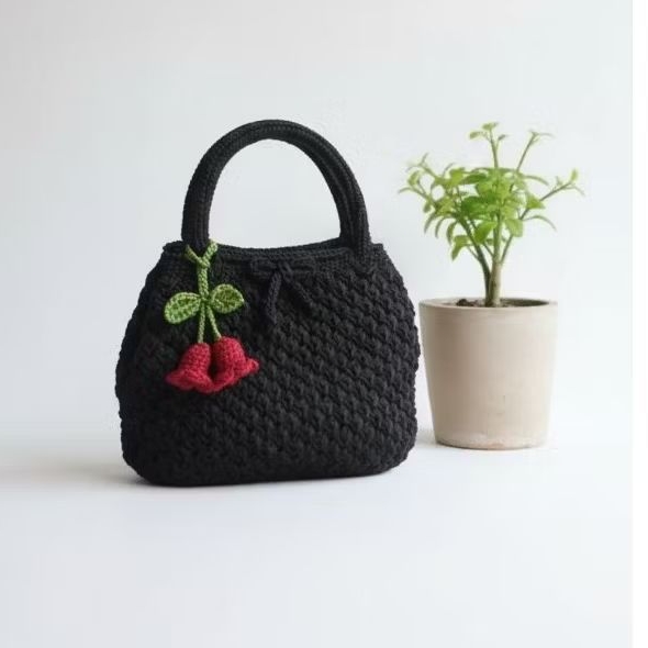 tas rajut pesta model tenteng elegan dan cantik warna bisa request