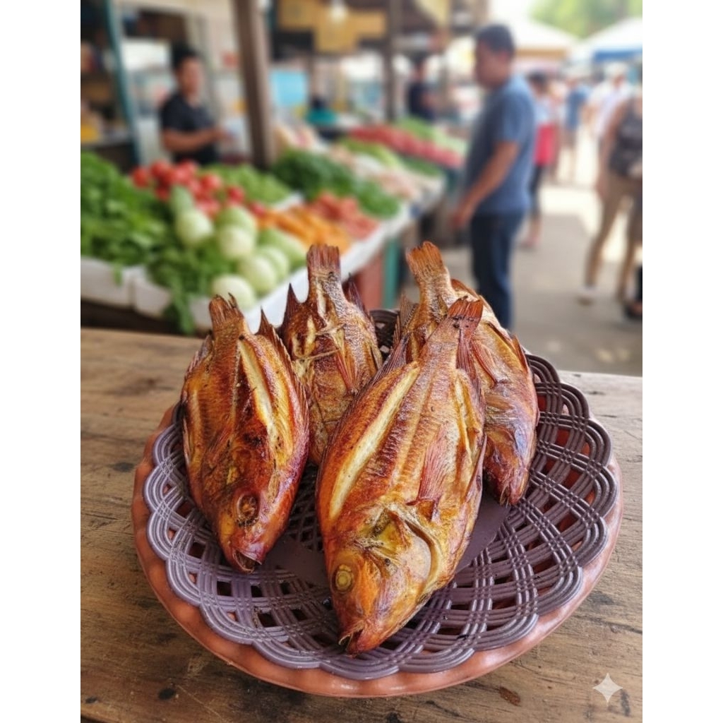 Ikan Asapan Nila/mujair Fresh 1 Ekor UK tanggung Besar