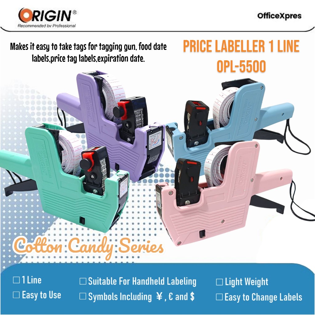 Mesin Alat Label Harga 2 baris 8 digit / Mesin Alat Label Harga 1 baris / Price Label / Refill Label