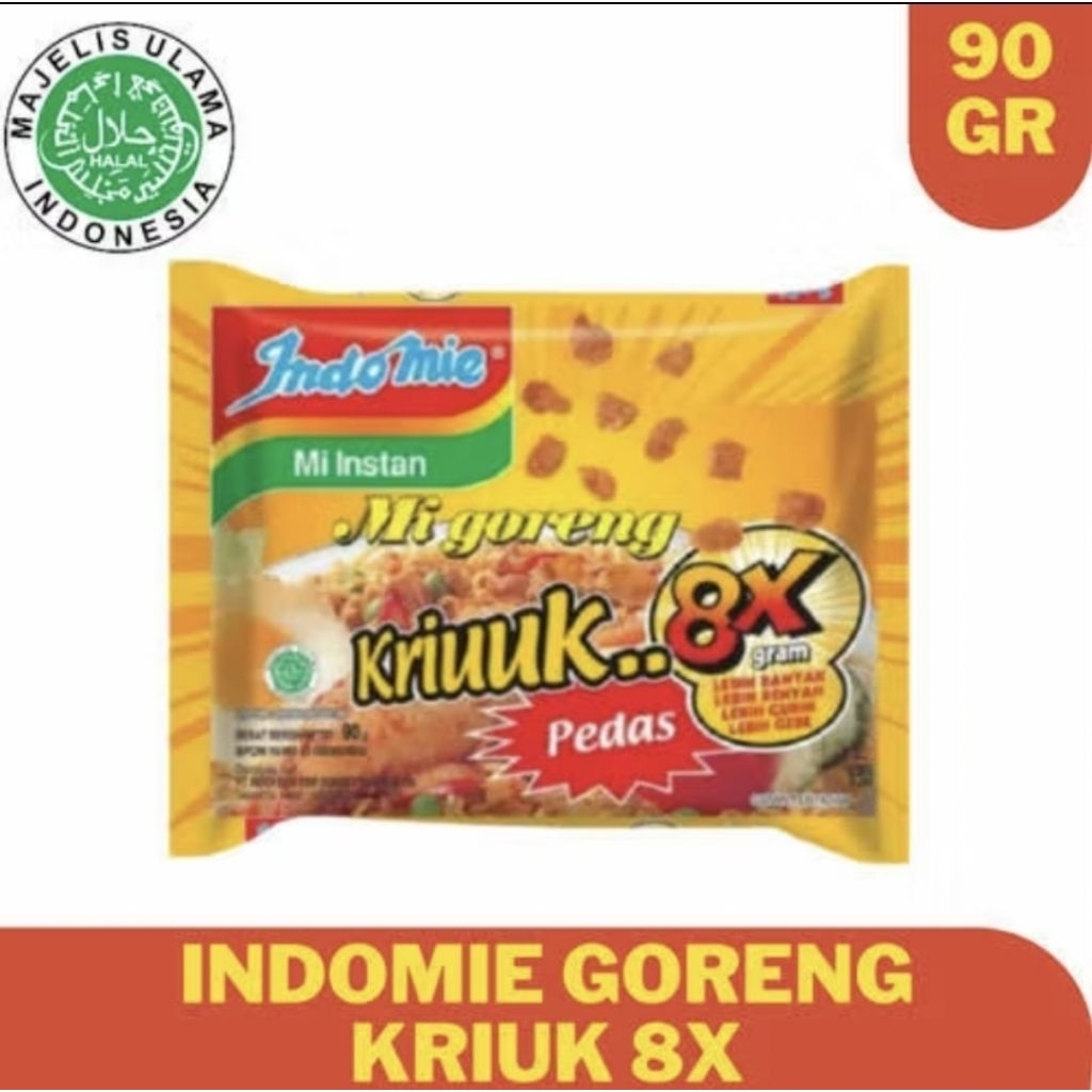 INDOMIE GORENG KRIUK PEDAS 90GR