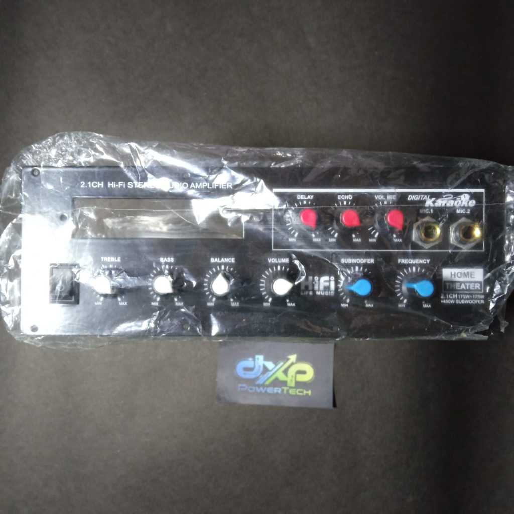 Audio Power Amplifier Home Theater SOCL 2.1CH 2x200W + 400W DMS-5700