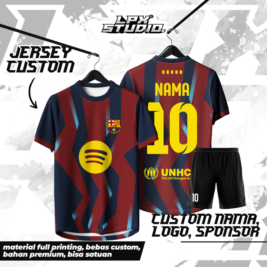 Jersey Barcelona Fantasy / Jersey Barcelona / Kaos Barcelona / Jersey Bola / Jersey Vintage