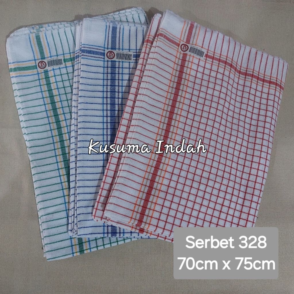 Serbet P328 lap kain katun jumbo lusinan grosir murah