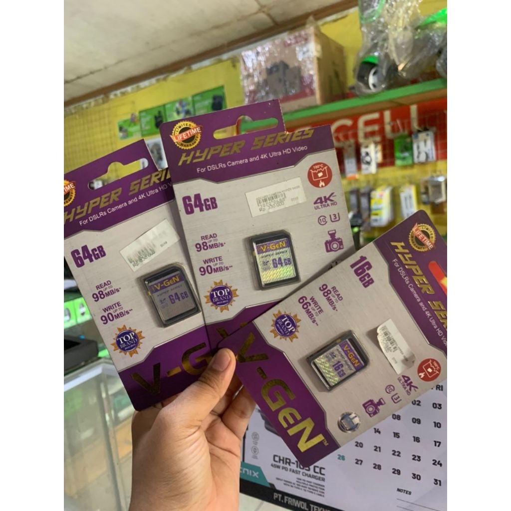 SD CARD KAMERA VGEN HYPER SERIES 16GB 64GB