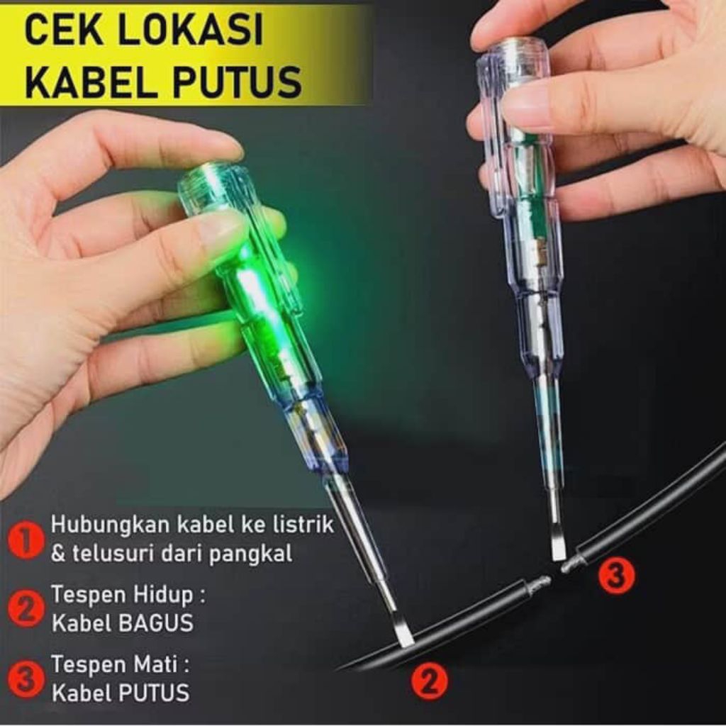 Tespen Canggih + deteksi posisi kabel putus