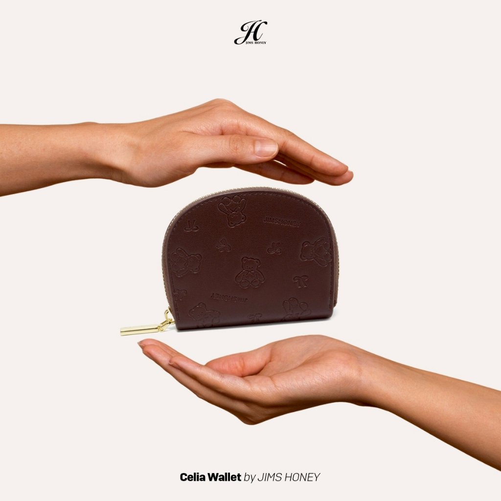 JIMS HONEY CELIA WALLET  Dompet Uang Wanita Kartu Kulit PU dompet  disiplin