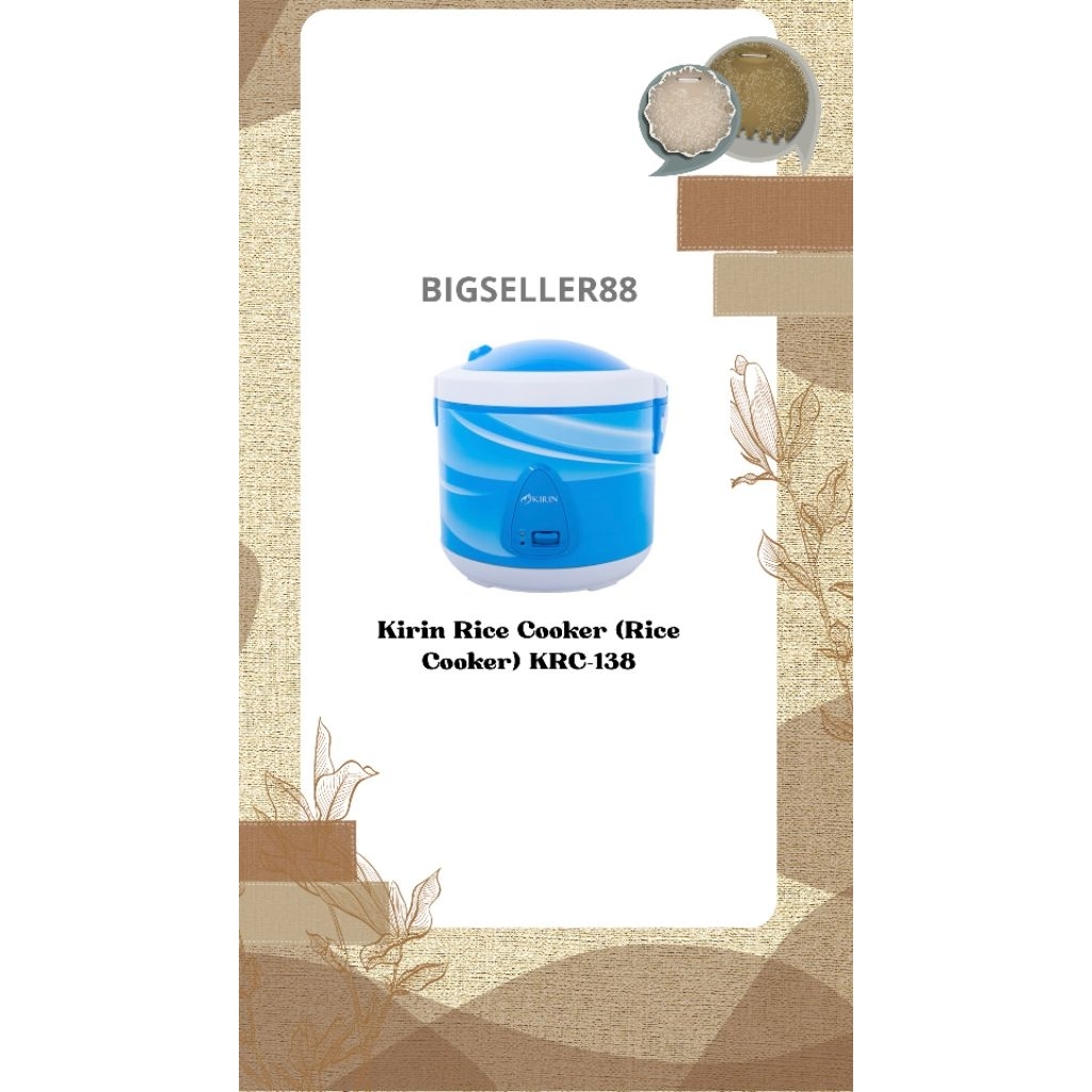 Kirin Rice Cooker (Rice Cooker) KRC-138