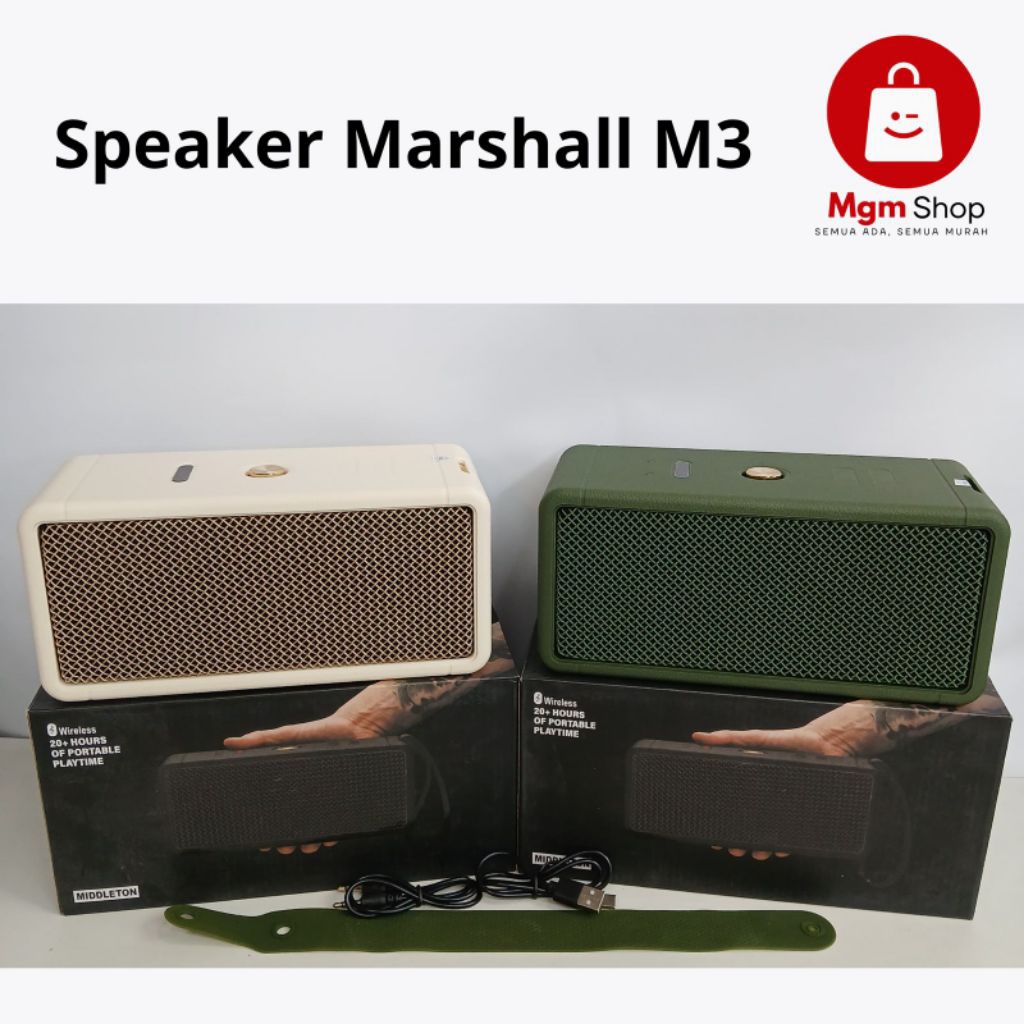 Speaker Wireless Portable MARSHALL M3 Bluetooth Speaker GOOD QUALITY