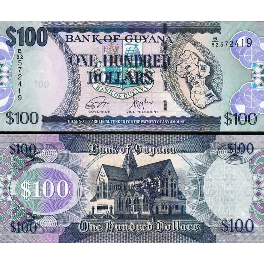 Guyana 100 Dollar UNC-Original_gress