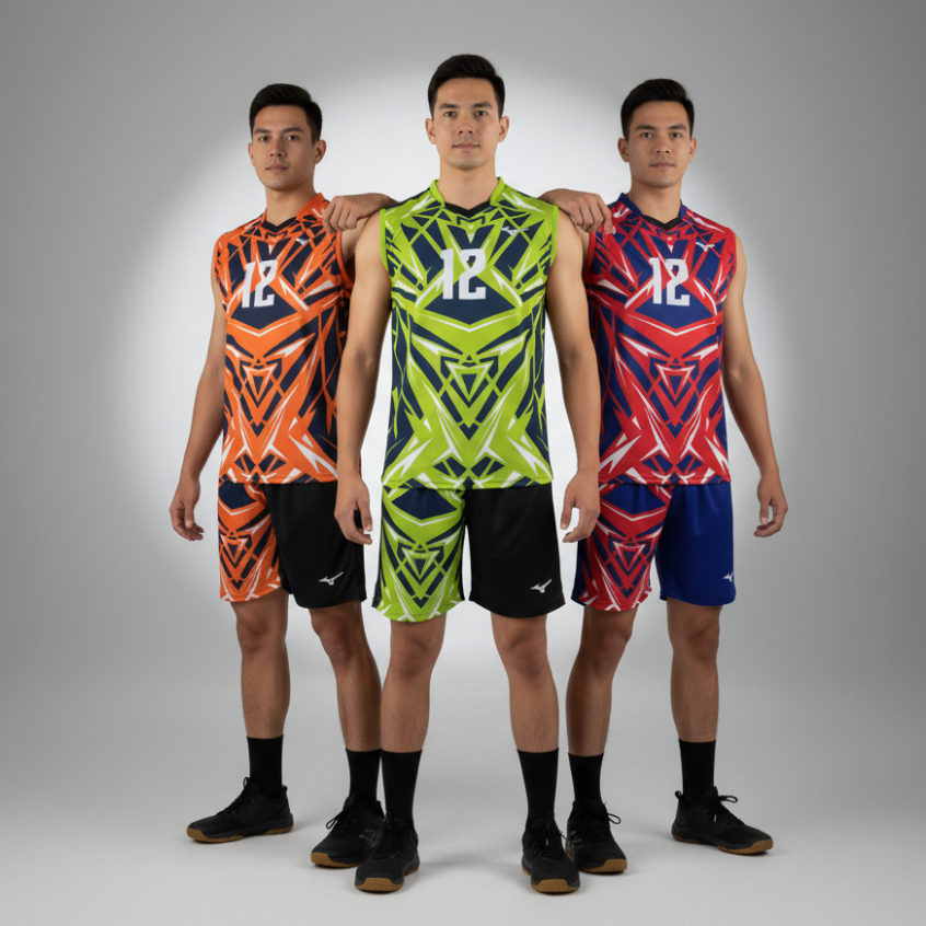 SKVMZ2 Setelan Baju Jersey Voli Mizuno Singlet spears plus nomor