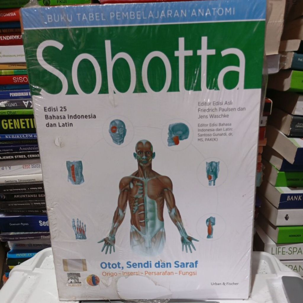 PAKET 4 BUKU ATLAS ANATOMI SOBOTTA EDISI 25 (ORIGINAL)