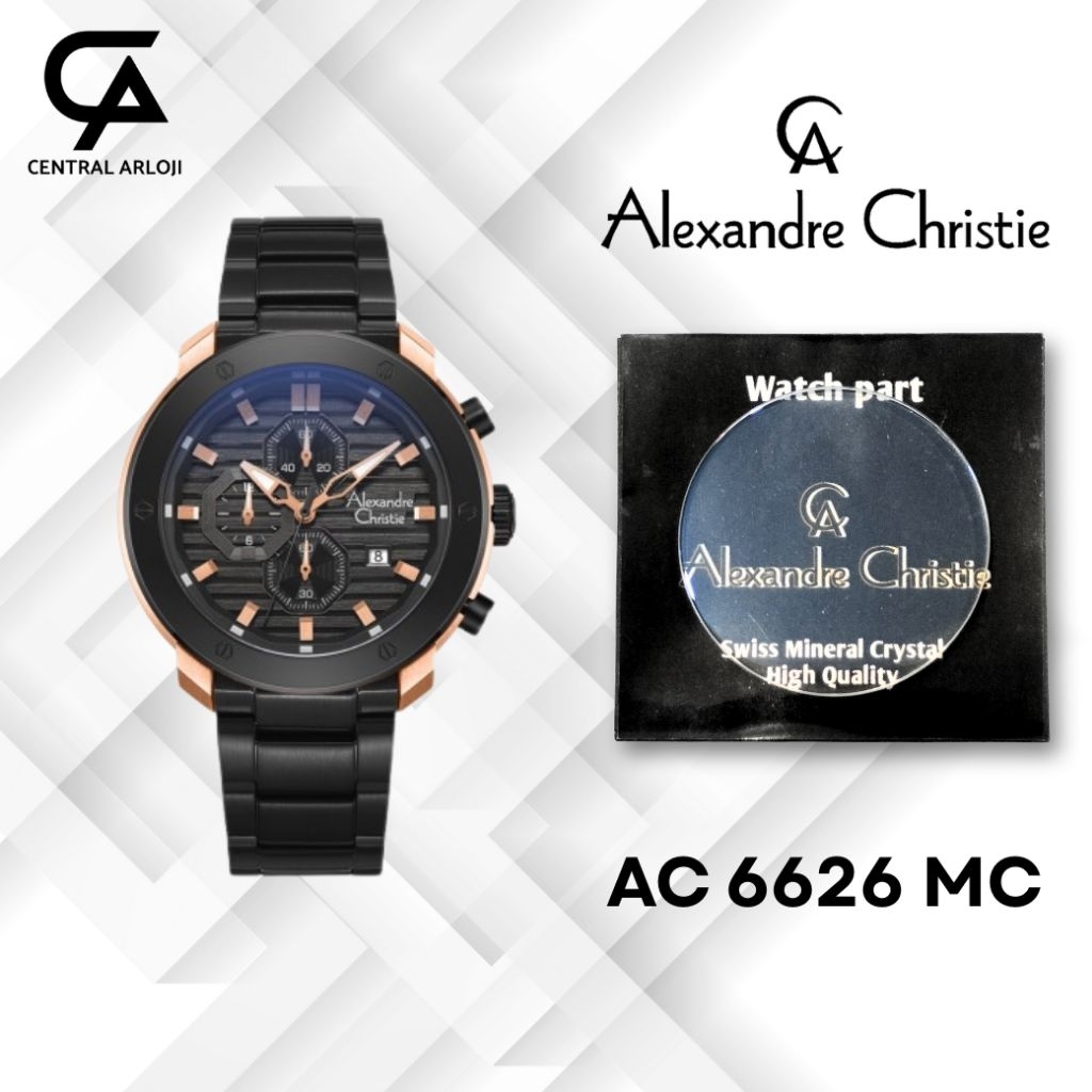 Kaca Jam Tangan Alexandre Christie 6626 MC