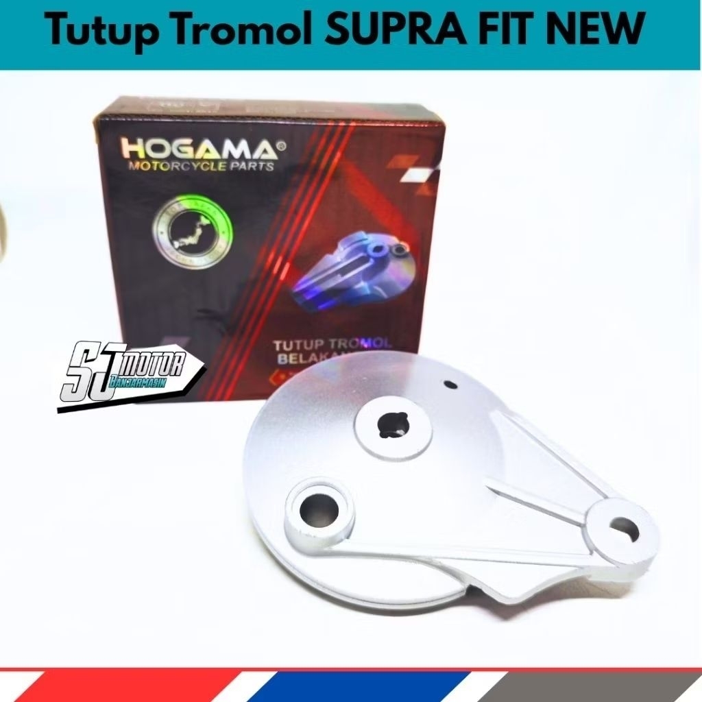 Tutup Tromol Belakang Supra Fit New Revo 100 Lama (Silver)