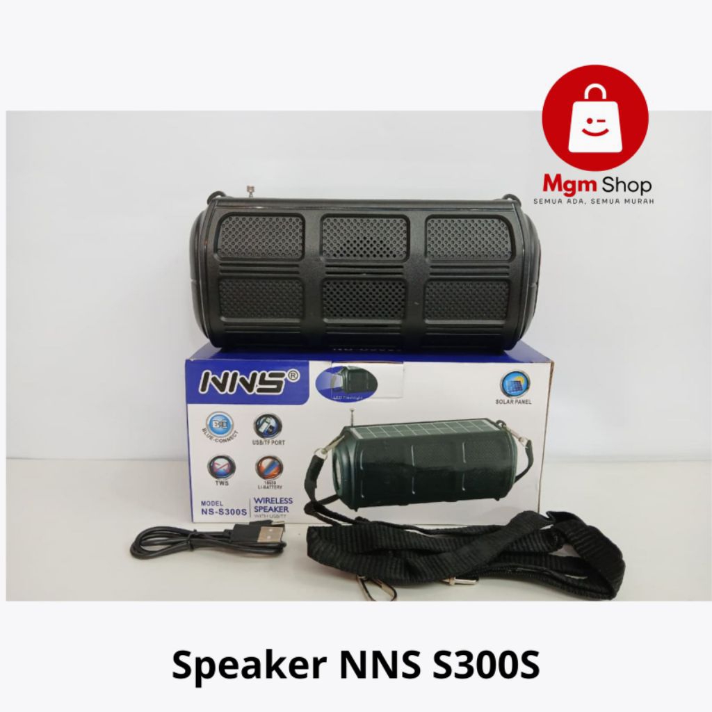 Speaker Wireless RADIO NNS SOLAR NS-S300S Bluetooth Speaker GOOD QUALITY