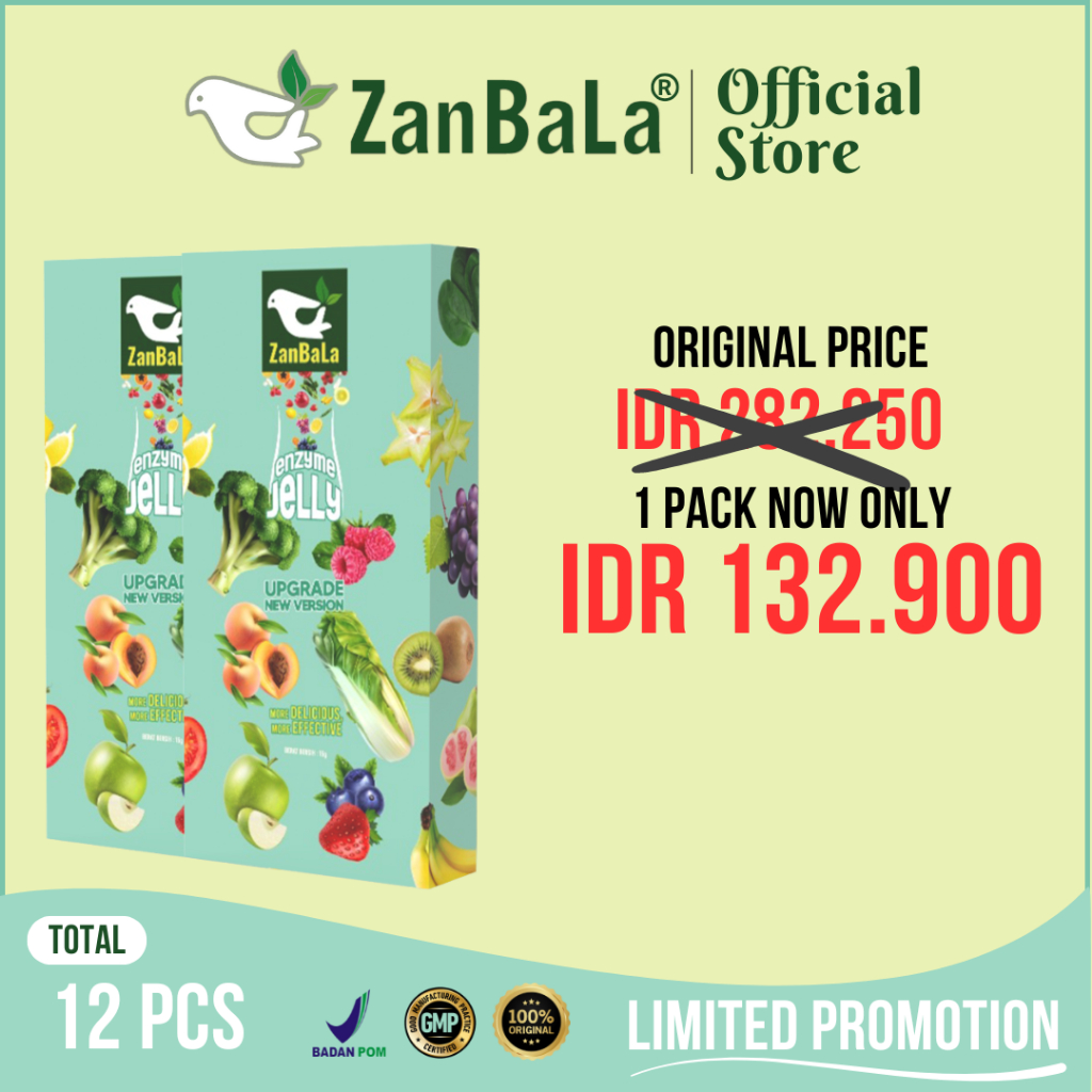 [PROMO 12.12] 2 Pack Zanbala Enzyme Jelly [2 Box - 12 Pcs]