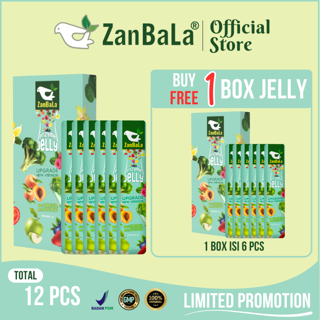 PROMO 12.12 Zanbala Enzyme Jelly [1 Box - 6 Pcs]