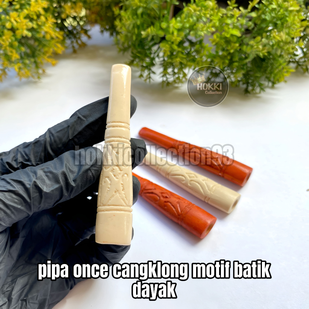 Pipa Cangklong Once Padud Model GG Motif Dayak Gurih Mantap