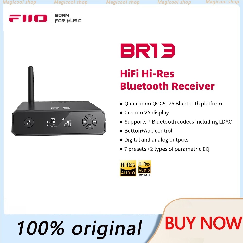 FiiO BR13, Desktop Bluetooth Receiver and DAC: High-Res USB-Powered Desktop Bluetooth Receiver/DAC