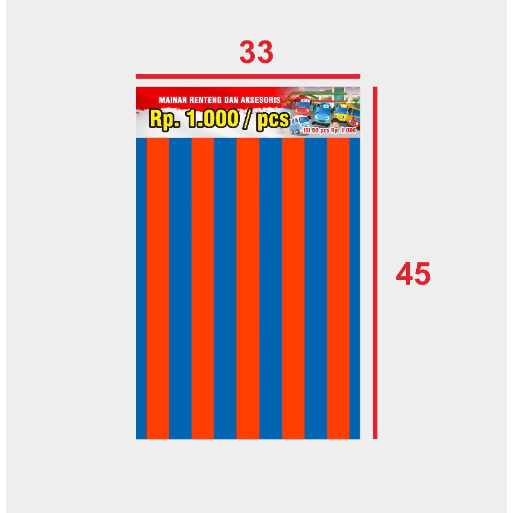 Papan Rencengan Serba 1000&2000 Tempat Mainan anak-anak