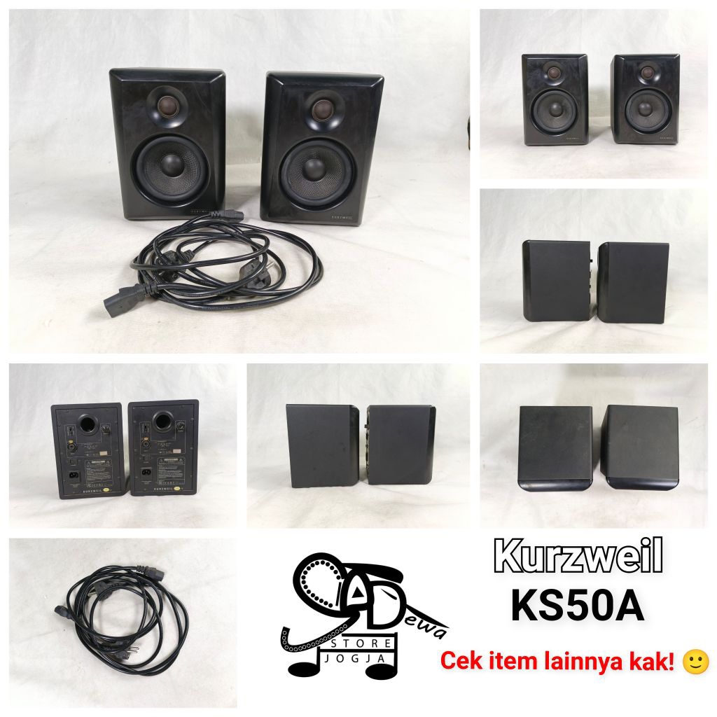KURZWEIL KS50A SPEAKER MONITOR STUDIO MONITORING FLAT KS 50A 50 A