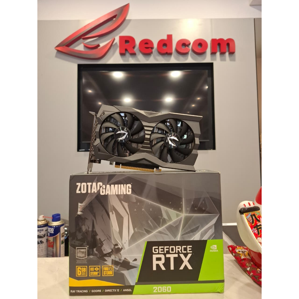 VGA NVIDIA ZOTAC GAMING RTX 2060 6GB DDR6 192BIT NVIDIA VGA / RTX2060 6GB | VGA 2ND MULUS LIKE NEW